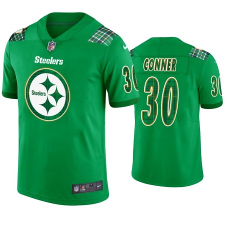 Maillot Pittsburgh Steelers James Conner 30 Kelly Vert St. Patricks Day - Homme Maillot Pittsburgh Steelers James Conner 30 Kelly Vert St. Patricks Day - Homme